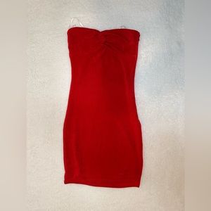 Princess Polly Strapless Red Dress
